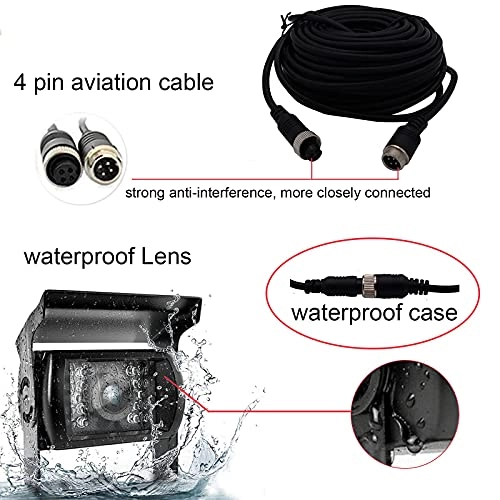 Car Reversing Camera - Night Vision 4-Pin Cable