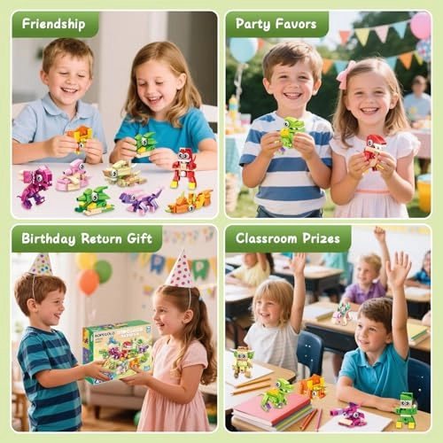 3-in-1 Dinosaur Building Blocks - 36pcs