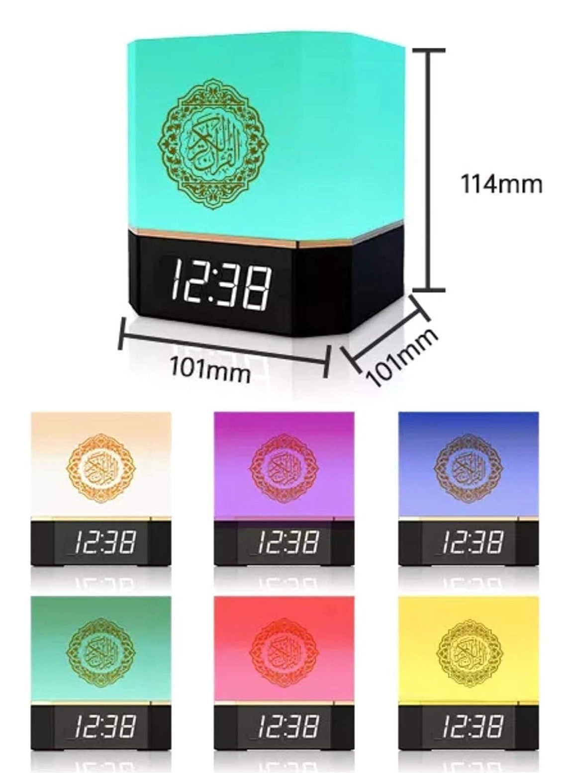 Complete Quran Speaker - Lamp Clock 14 Languages