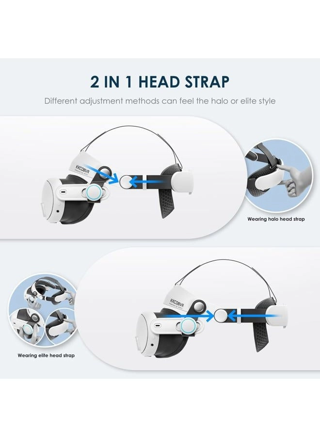 Q3 Halo Strap - Compatible with Meta Quest 3 White