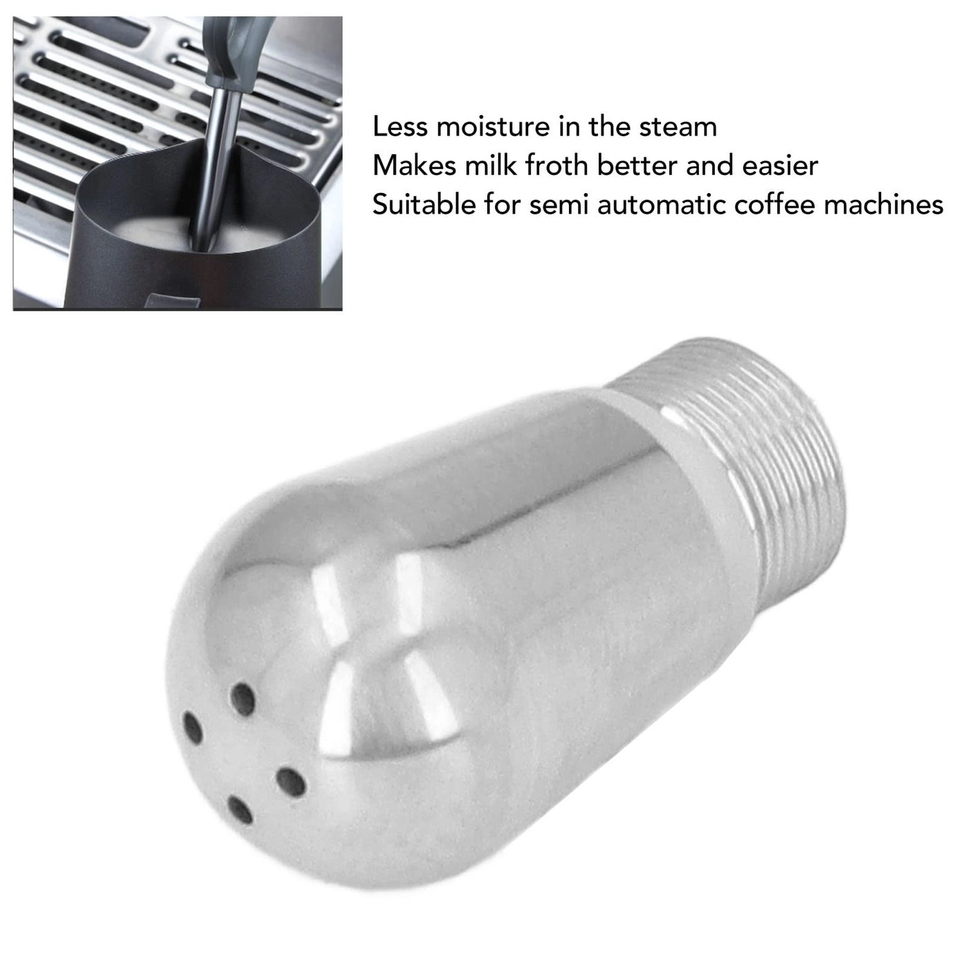 Steam Nozzle - Stainless Steel 4 Hole For Breville 8 Series