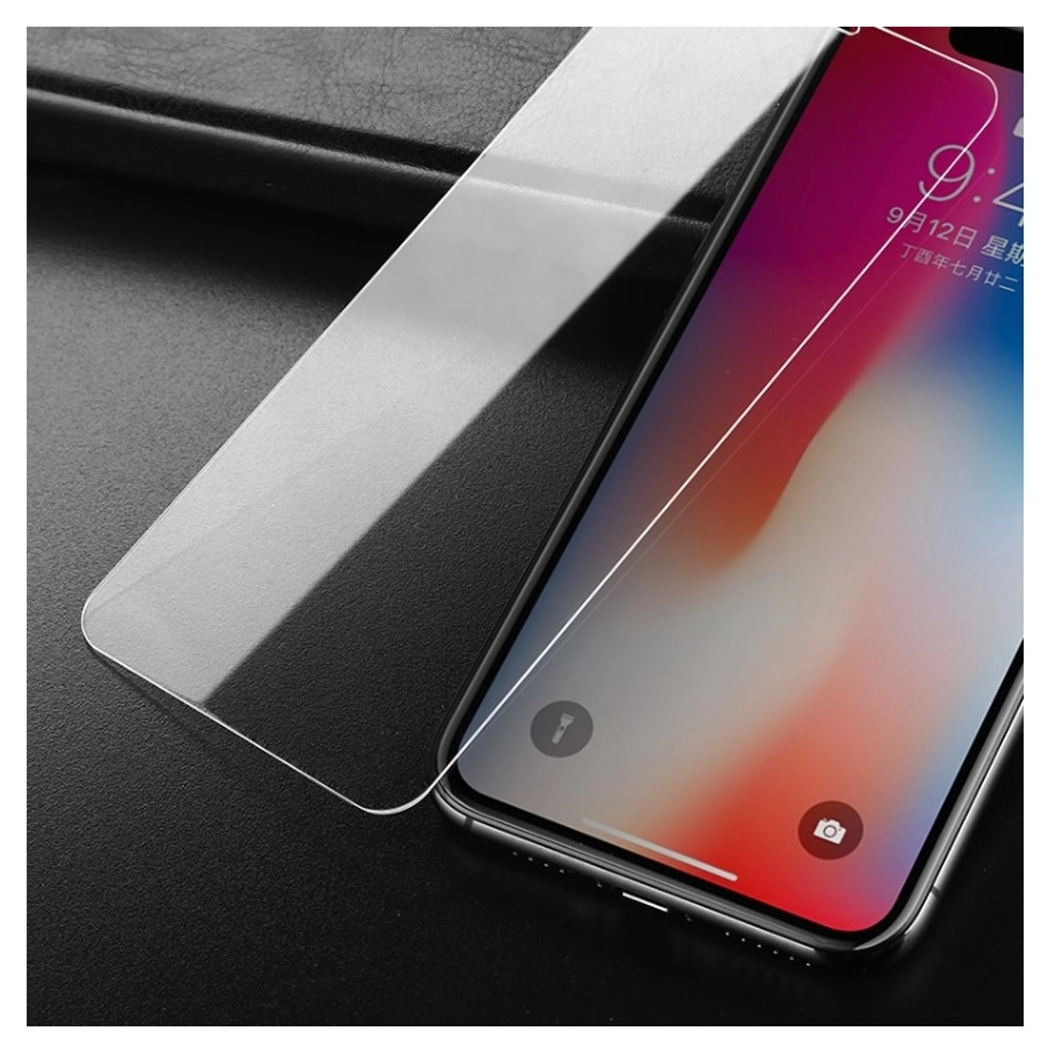 Clear Glass Screen Protector for iPhone Xs