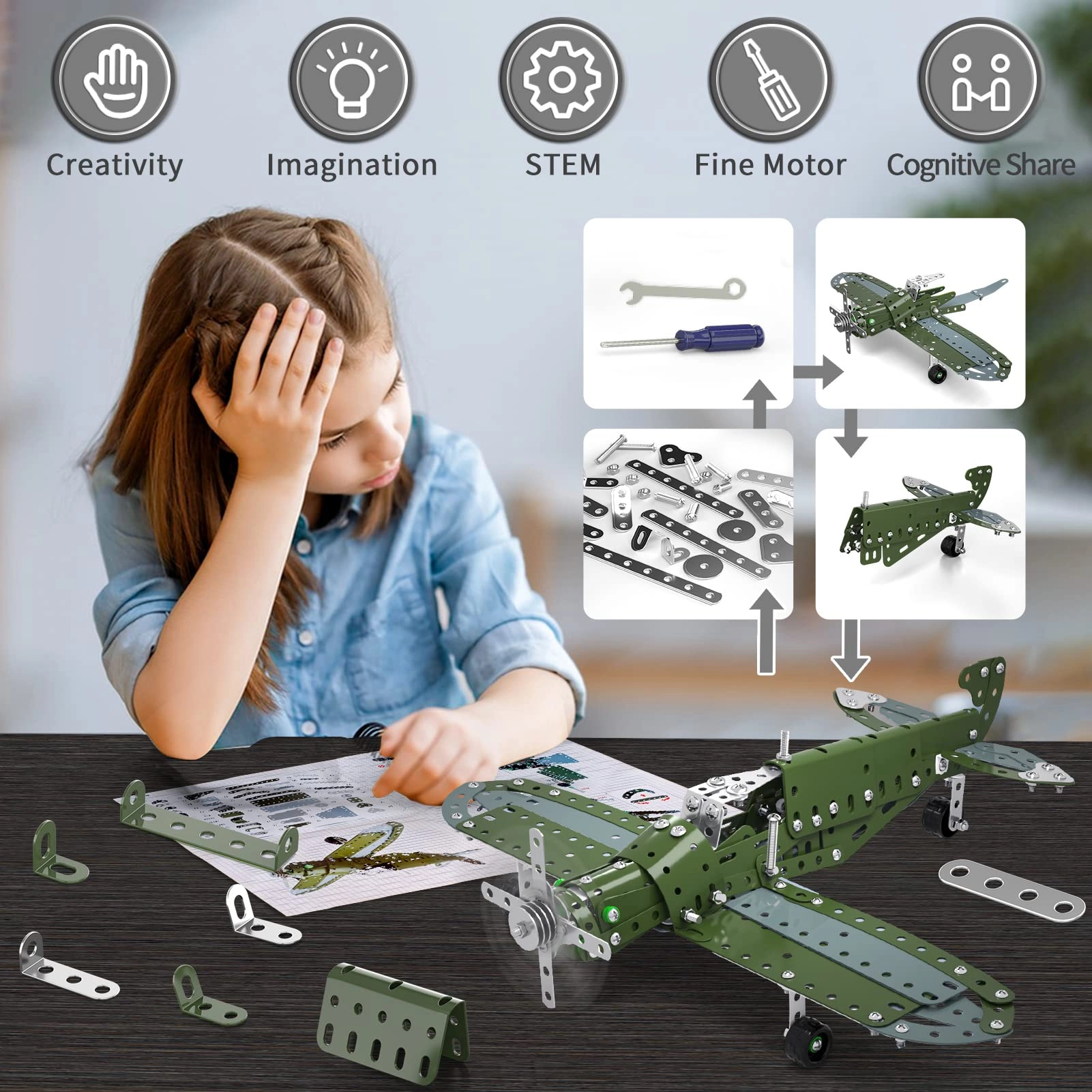 Model Airplane (8802) - STEM Metal