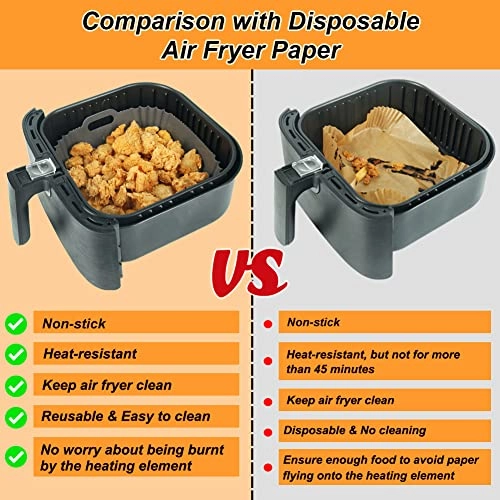 Silicone Air Fryer Liners - 2pcs