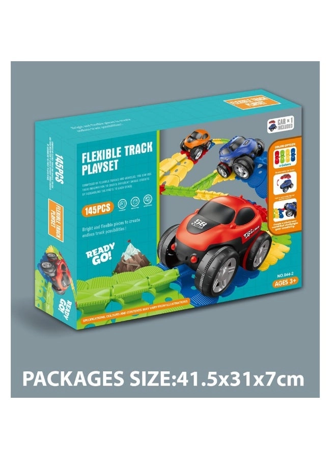 Flexible Track Playset - 145 Piece