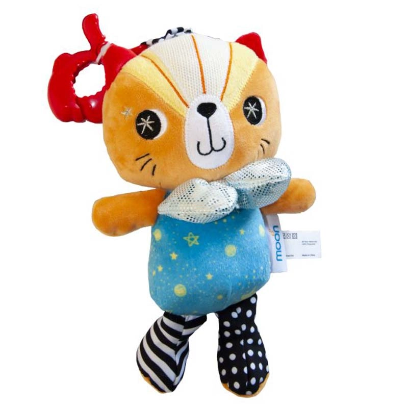 Soft Rattle Plush Toy - 3 to 24 Months fabric