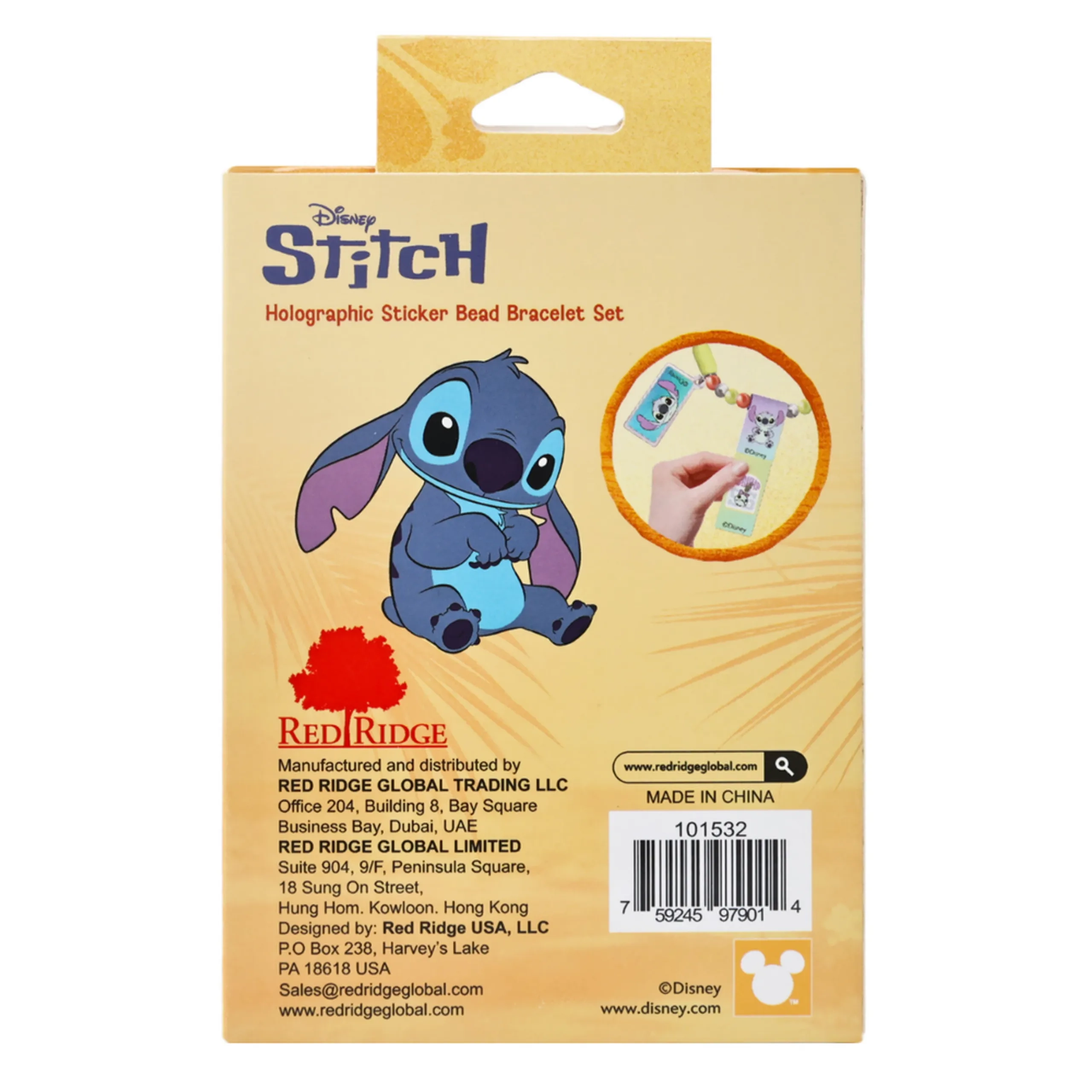 Stitch Holographic Sticker On A Roll Bracelet Making Craft Set - 80 Holographic Stickers Suitable for 6+