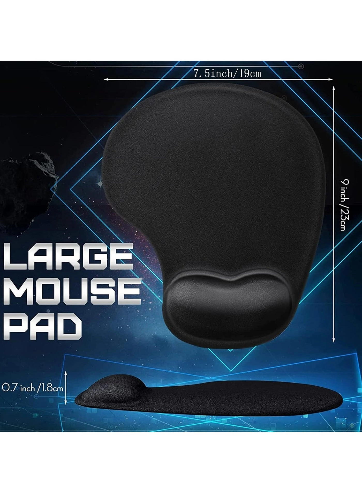 W089 - Lycra Ergonomic Mouse Pad