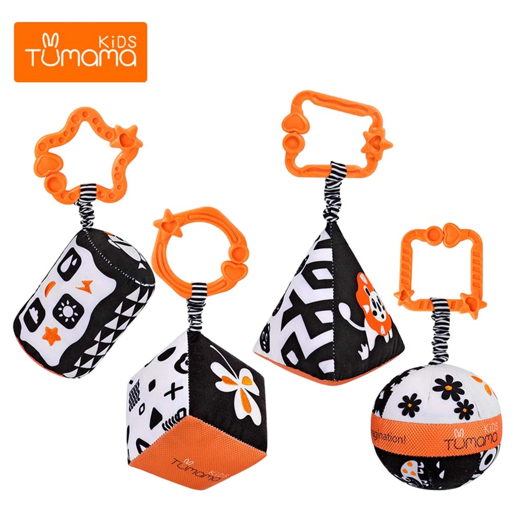 Hanging Rattle Set - Suitable for 3 months and above 4pcs