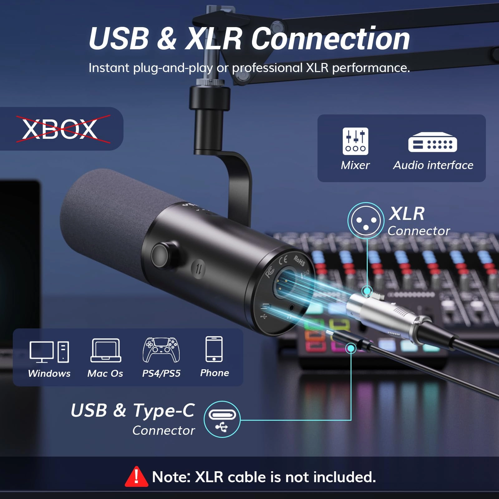 TD510 USB+XLR Microphone