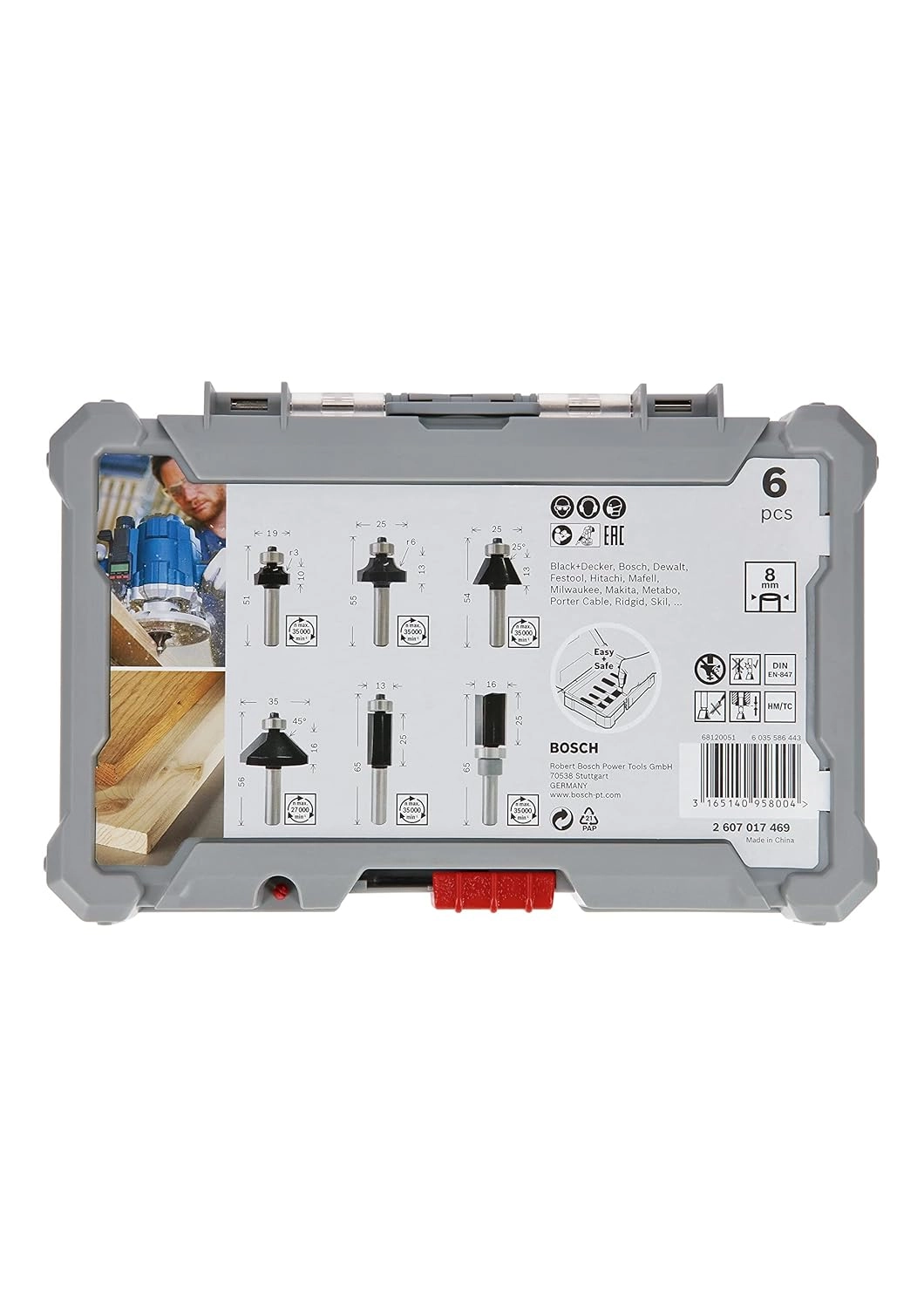 Trim & Edging Router Bit Set - 6 piece(s)