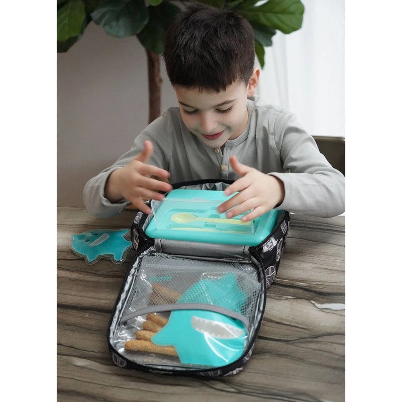 2 Tier Bento Lunch Box - Turquoise