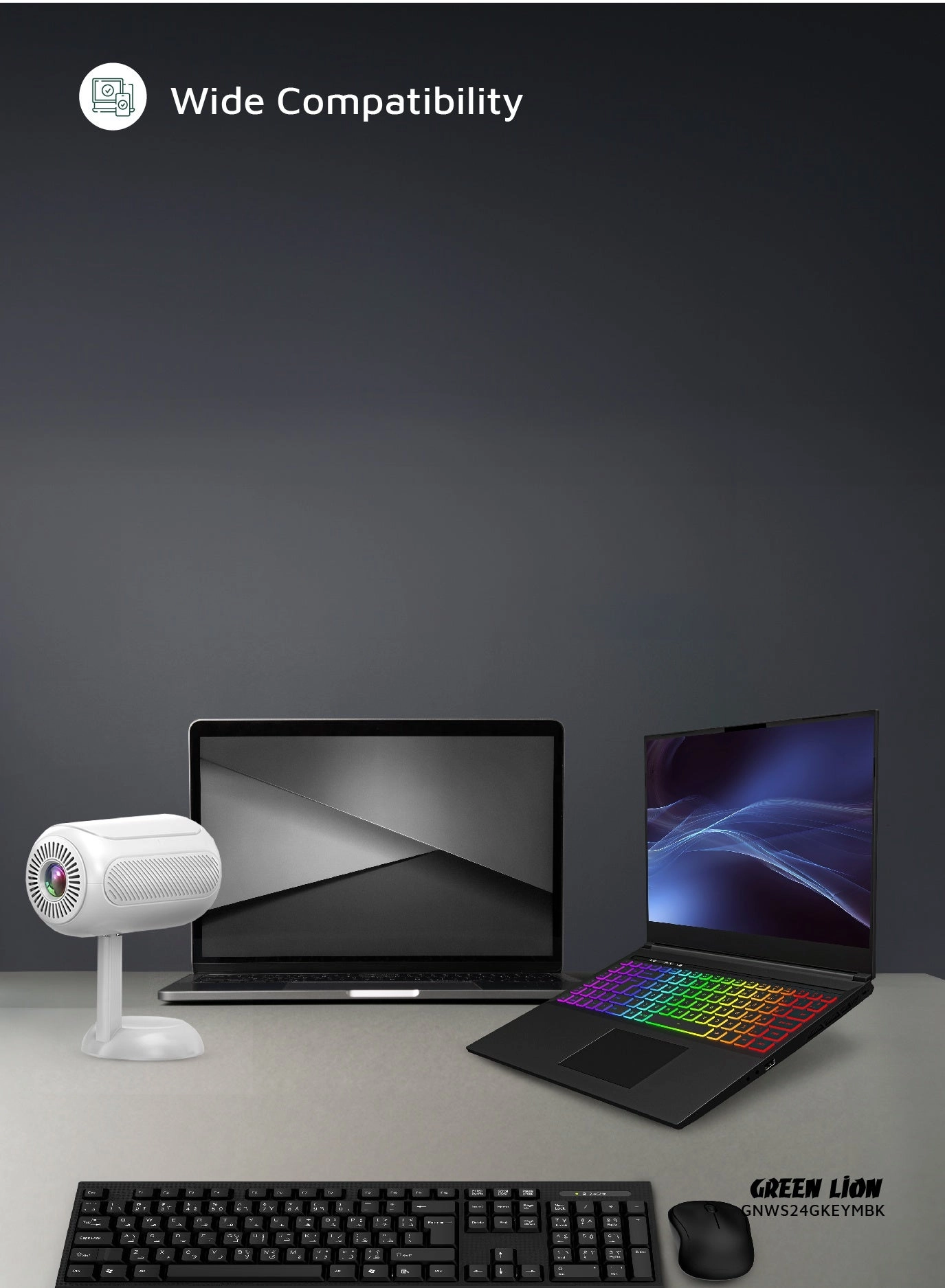 Wireless Duo Keyboard & Mouse - AR/EN Wireless