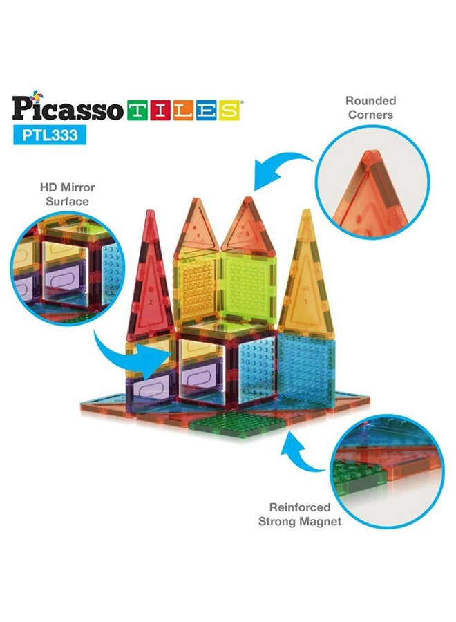 Magnetic Brick Tile and Magnetic Tile Combo Set - 333pcs