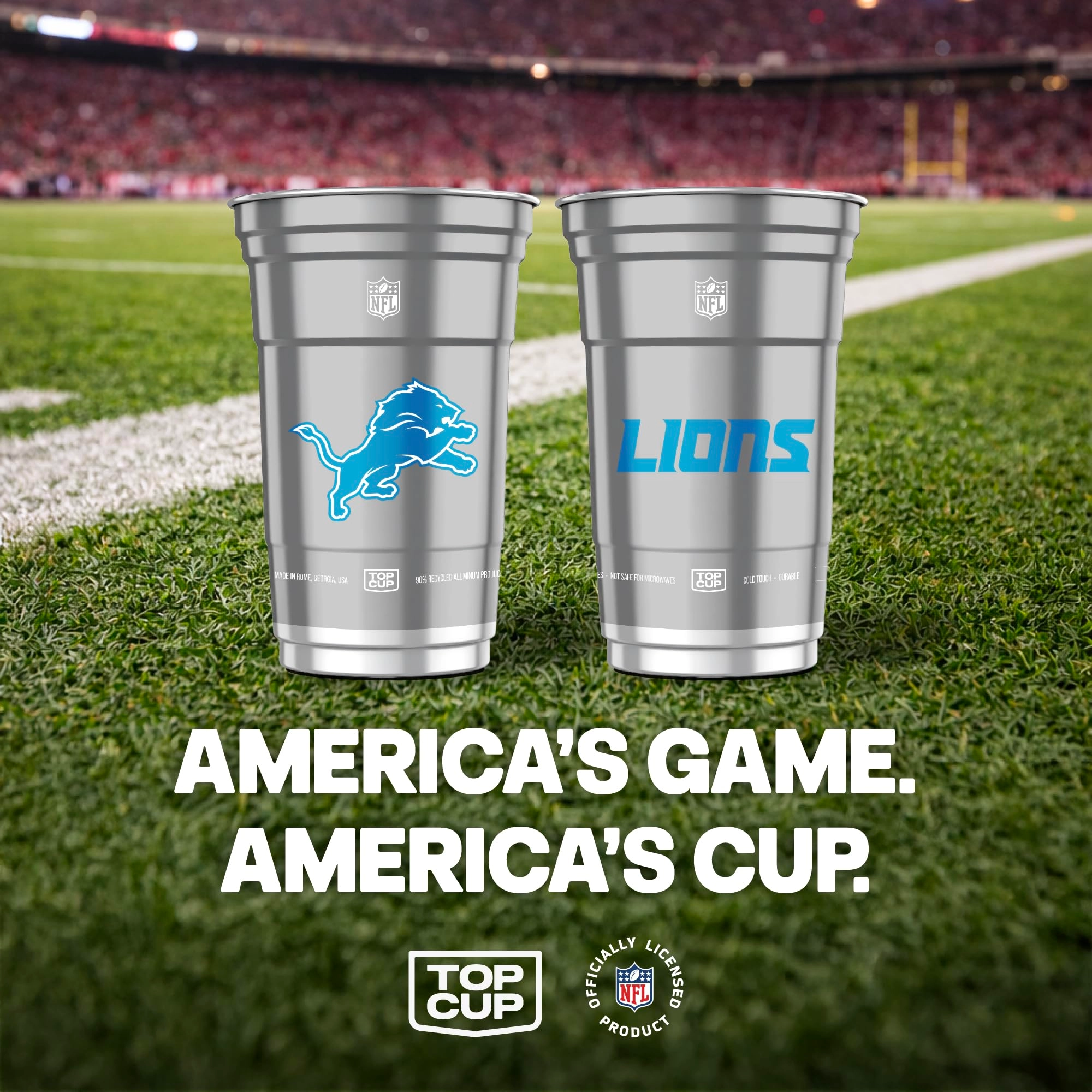 Detroit Lions Aluminum Cup - 20 pcs