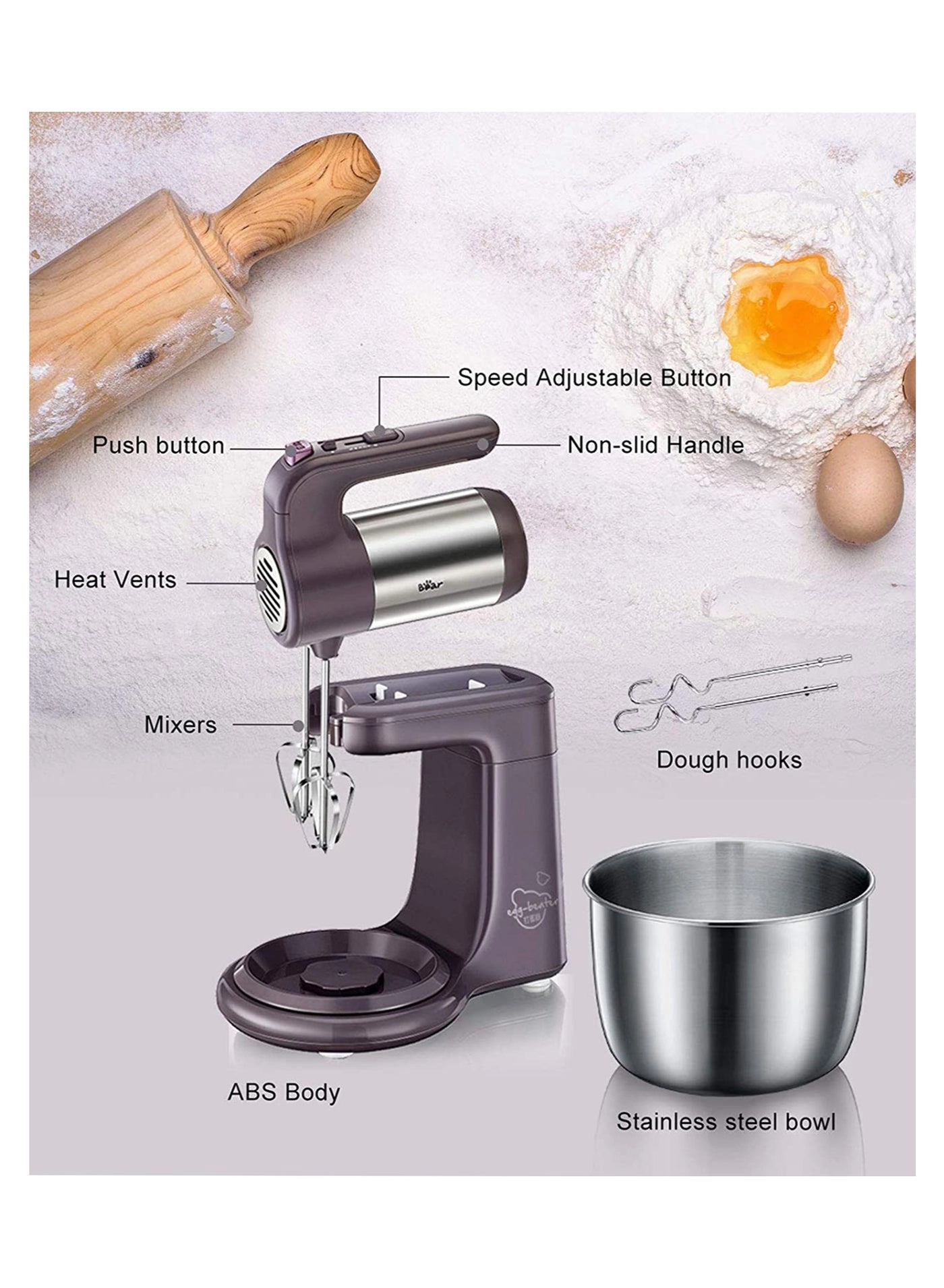 Stand Mixer - 3 L 300 W