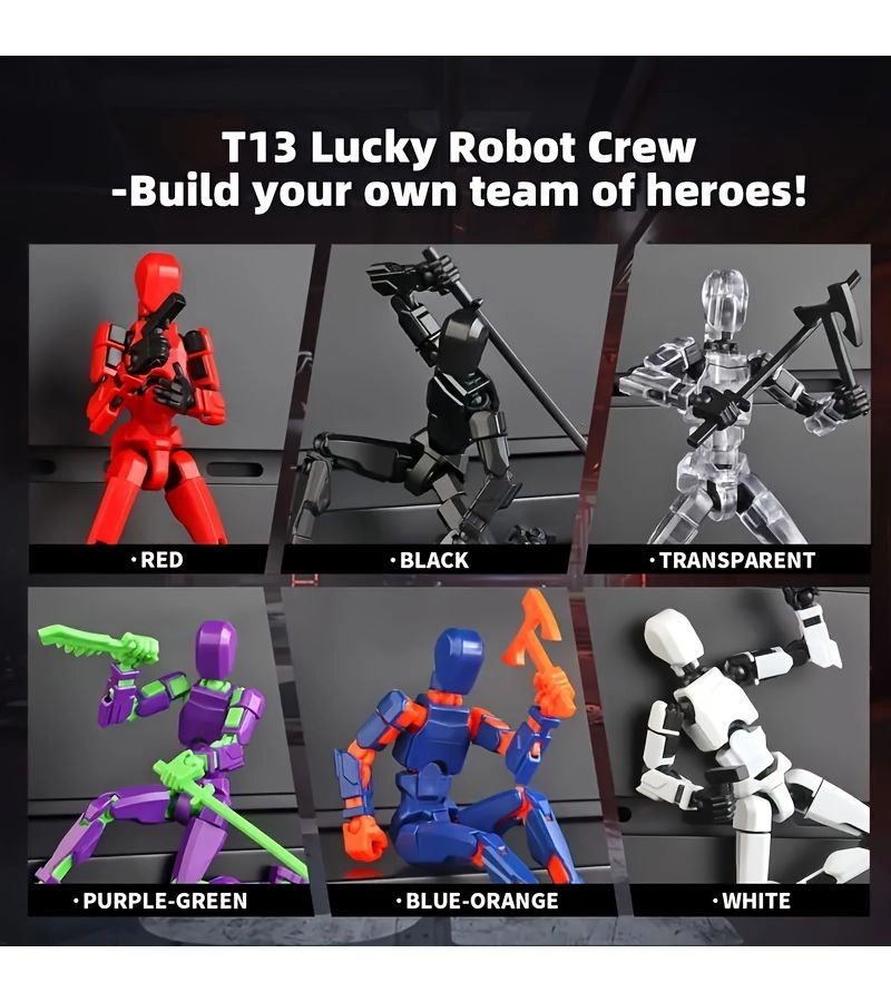 Action Doll Set - 6 years 6-piece