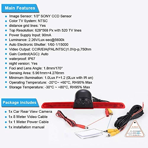 Reversing Camera - Night vision 628 x 586 pixels