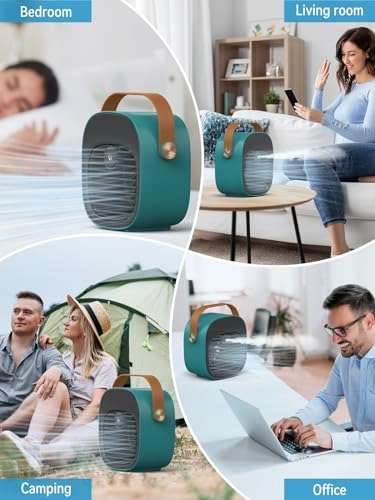 Portable Air Conditioner - 5200mAh Rechargeable 3 Speed