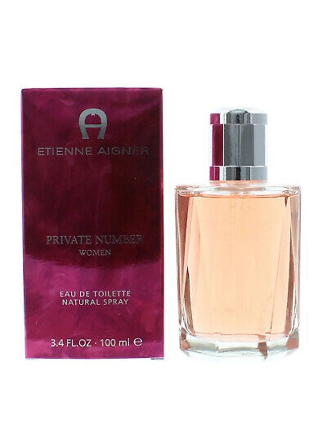 Private Number Eau de Toilette 100 ml