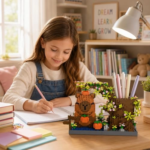 Capybara building blocks pen holder - Capybara 1100pcs