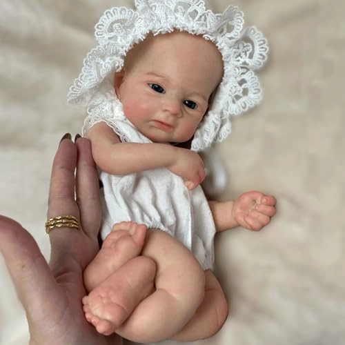 Reborn Baby Doll - 33 cm Silicone Eyes Open Ages 3+