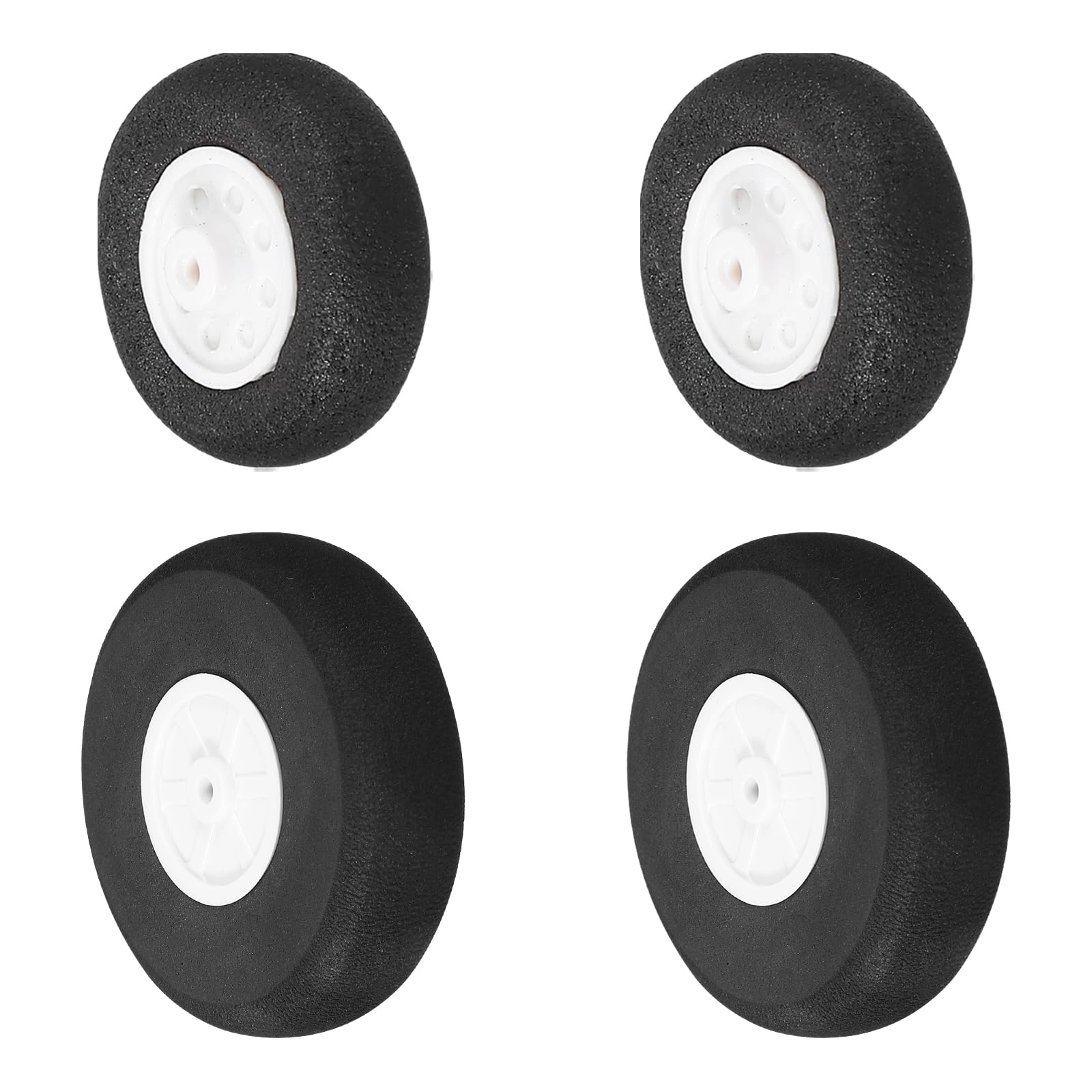 RC Airplane Wheels - 4 Pcs 1.3 Inch PU Sponge