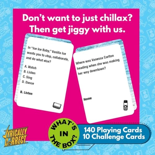 '90s & 2000s Music Trivia Card Game - English Adult