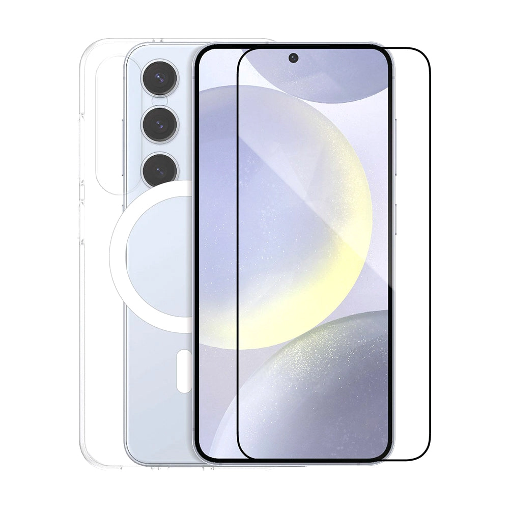 Smart Screen Protector + Case Cover Clear for Samsung Galaxy S24 Plus