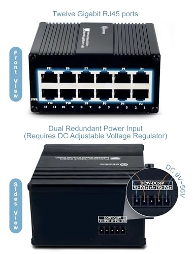 12 Gigabit Ports(NON POE) 12-ports