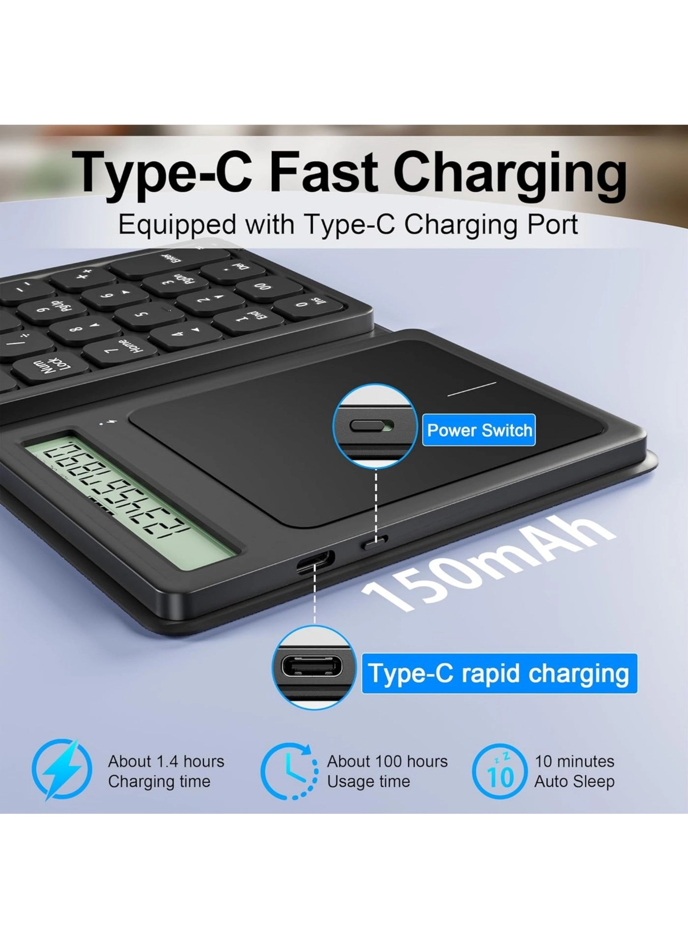 Rock Keyboard - Bluetooth Foldable 23-key