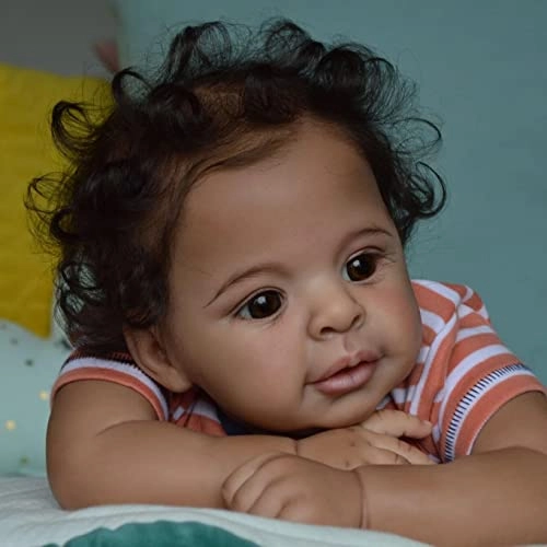 Reborn Baby Doll - 21in Silicone Biracial Ages 3+