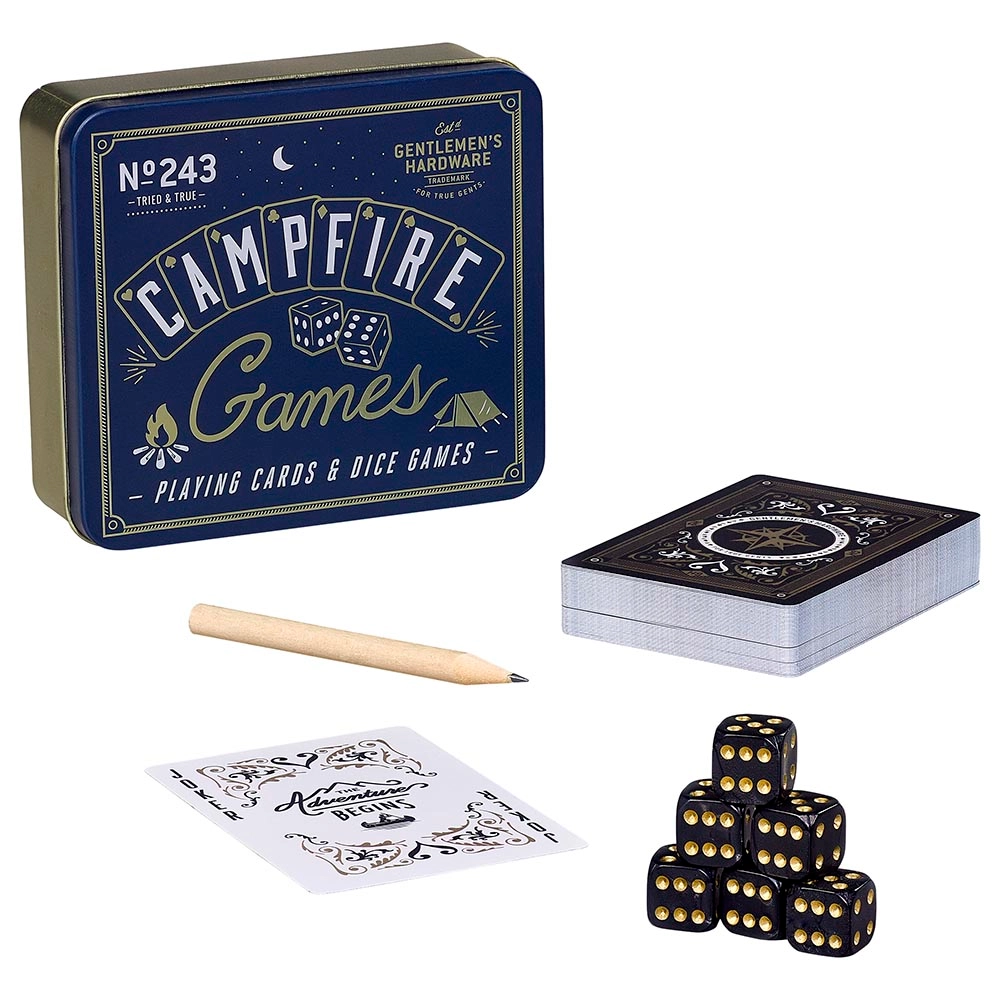 Campfire Games - Waterproof playing cards six dice