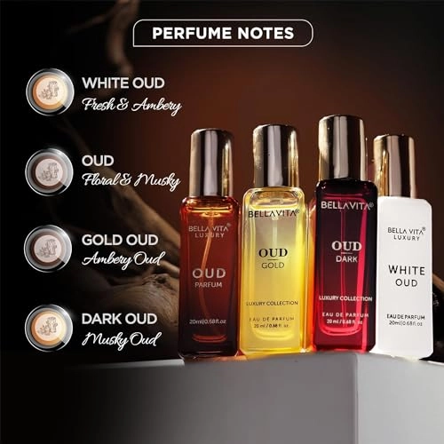 Oud - Eau de Parfum 20ml + Oud GOLD - Eau de Parfum 20ml + White Oud - Eau de Parfum 20ml + Oud DARK - Eau de Parfum 20ml