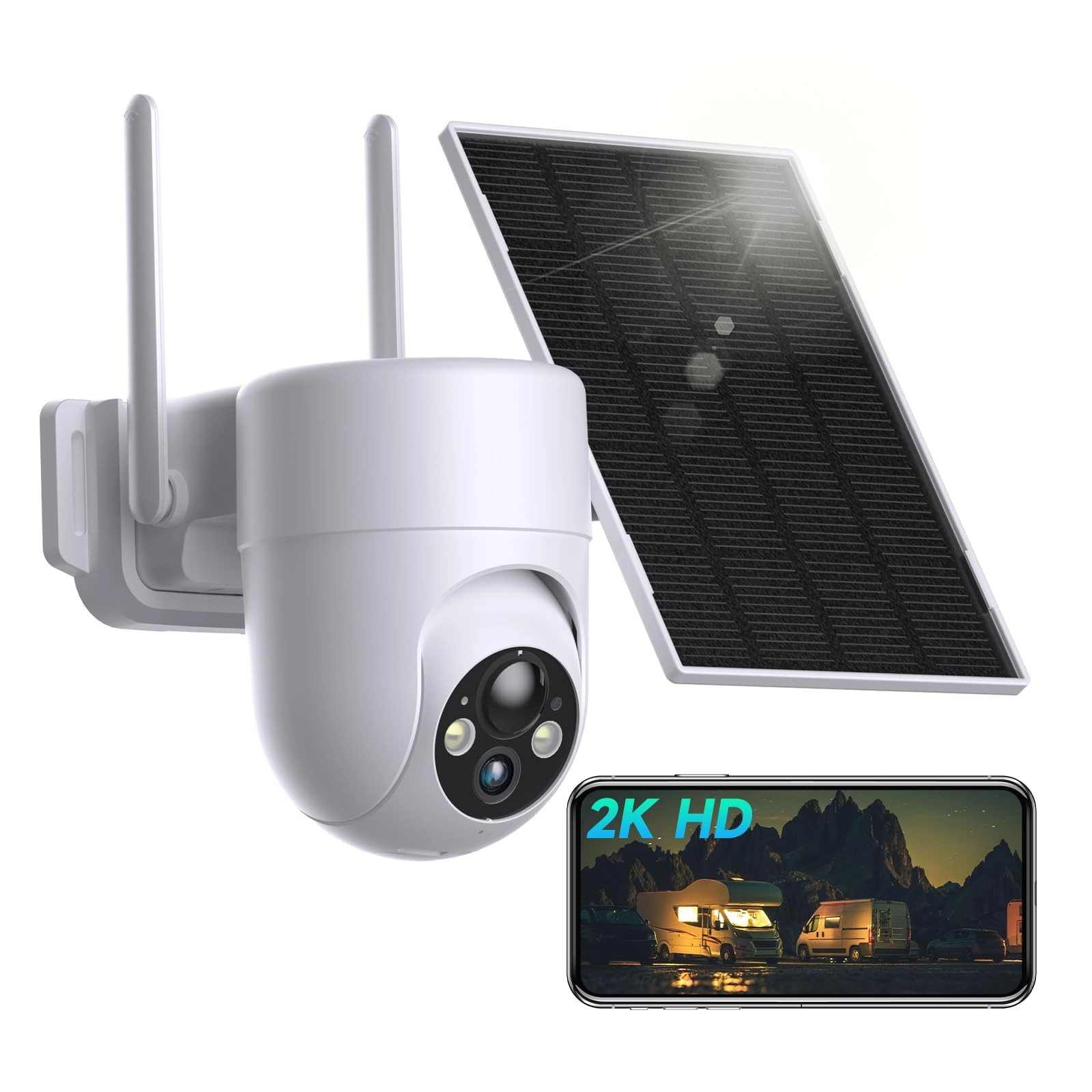 4G LTE cellular security camera 2K