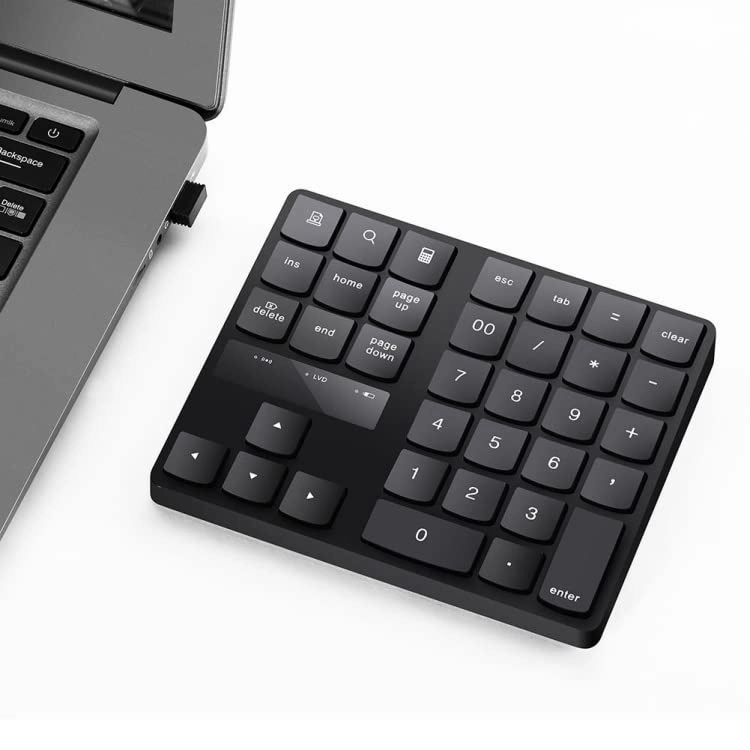 CHIXXAALLGDFD Wireless Numeric Keypad - 2.4G USB 35 Keys Charging