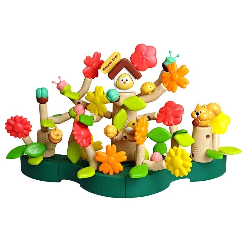 Flower Tree Building Blocks - 65pcs Garden