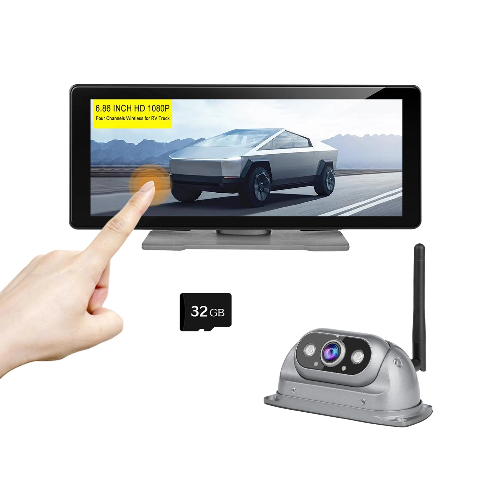 CAIVIDEO Wireless Backup Camera - IR Night Vision Wireless 1080P