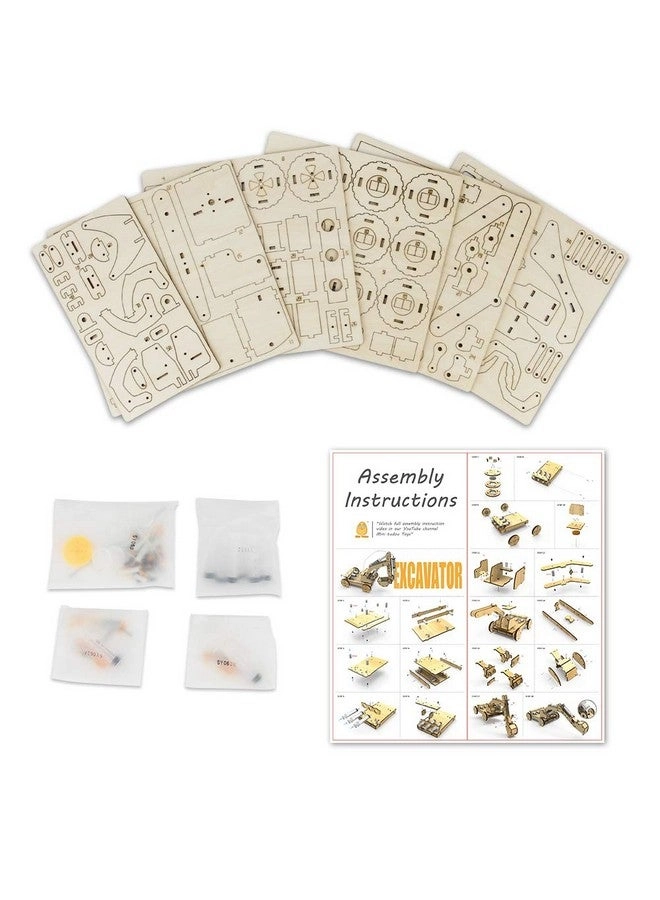 3D Wooden Construction Excavator - Construction