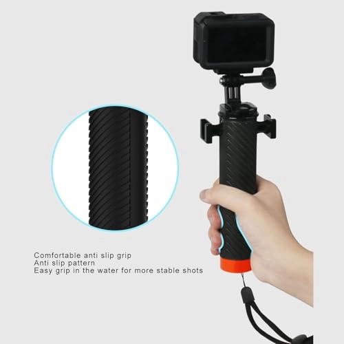 Anti Slip Floating Hand Grip - Dual Cold Shoe Port Tripod Compatible