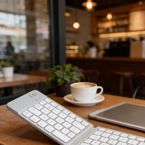 Foldable Bluetooth Keyboard - Dual Mode 120mAh Battery