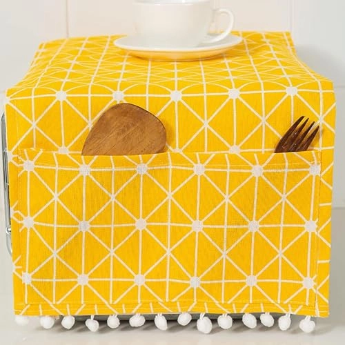 Universal Dustproof Cover - 30 * 90cm Yellow Side Storage Pockets