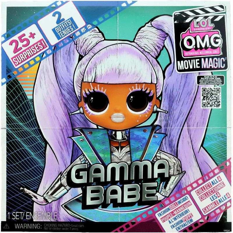 LOL OMG Gamma Babe Doll Playset - 10" Plastic Movie Magic Ages 4+