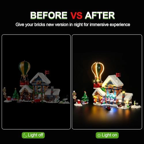 LED Light Kit for LEGO Santa's Post Office 10339 - Plastic