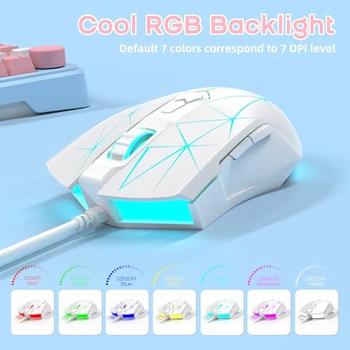 RGB Lightweight Gaming Mouse - USB