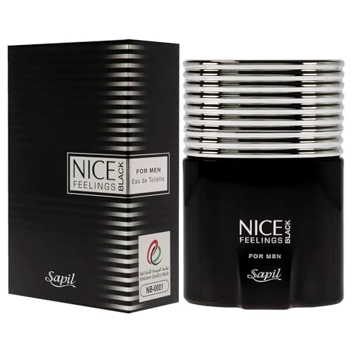 Nice Feeling Black for Men Eau de Toilette 75ml Pack of 2