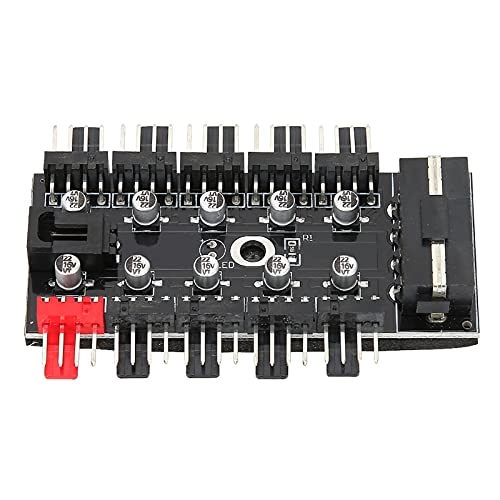 PC Chassis Fan Hub - Temperature Control 3pin/4pin