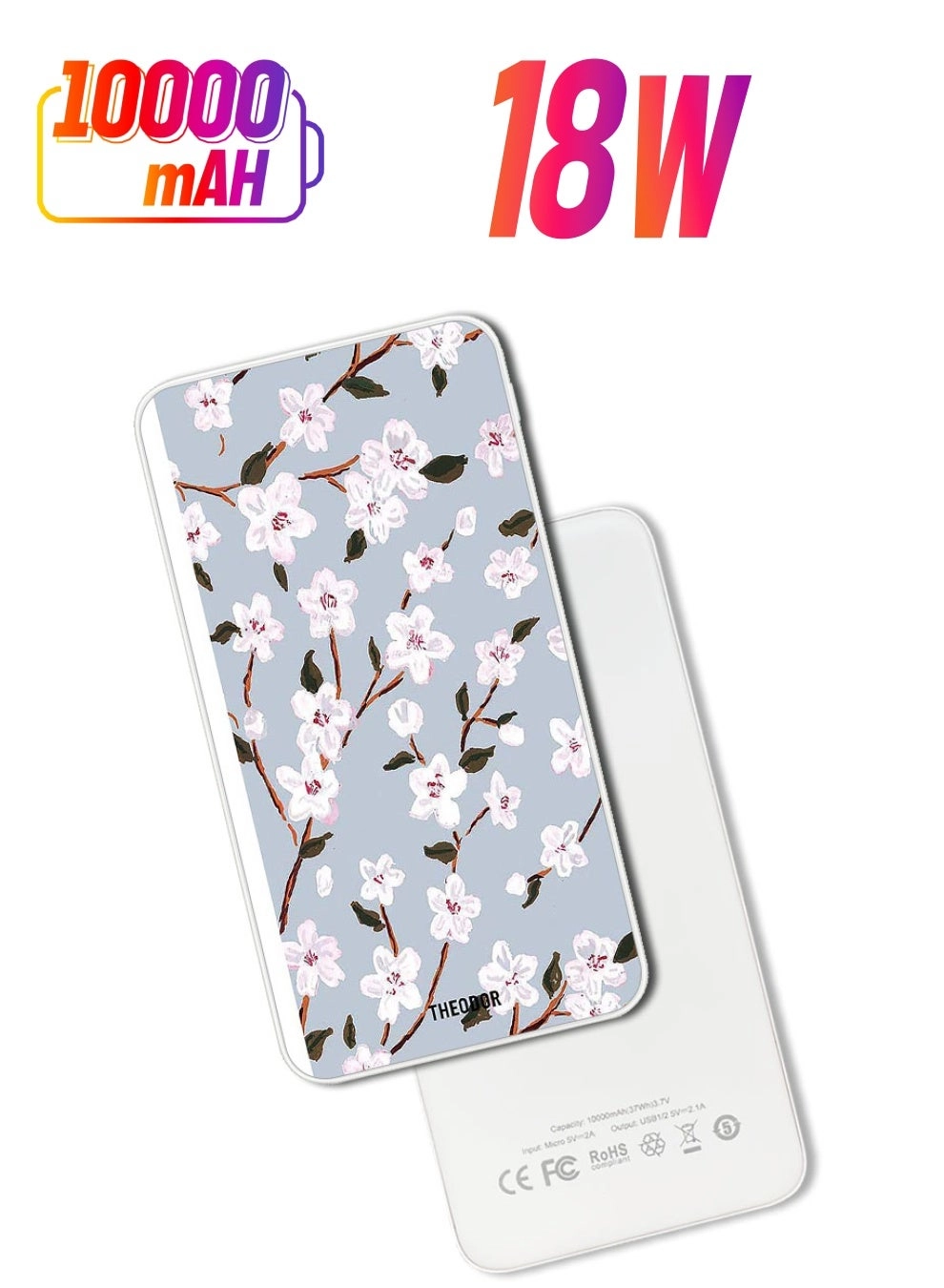 Theodor PPBA674 - 10000 mAh 18W Fast charging