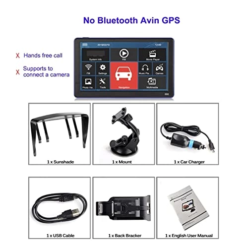 Car GPS Navigation - 7" 8GB + Wireless Reverse Camera