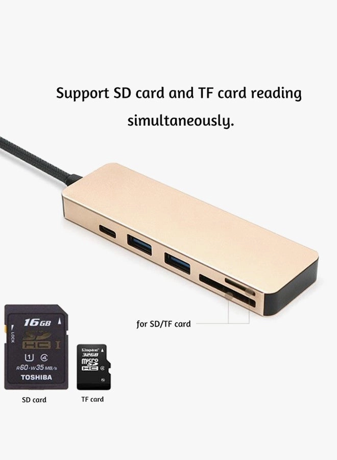 USB-C Hub - 6-In-1 3 USB 3.0 HDMI